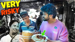 I reviewed EXTREME food around DIDI’s college 😨 HAZRA food tour [upl. by Einor390]