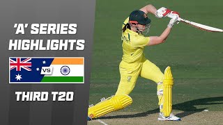 Australia A v India A  Third T20  MultiFormat Series 2024 [upl. by Odraude950]