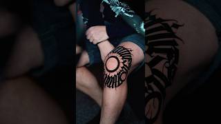 1 tattoo session for knee 6 hours included freehand [upl. by Humfried]