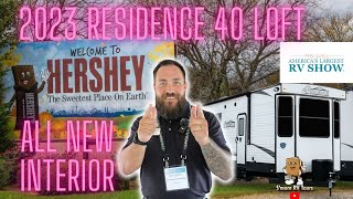 🍫All New 2023 Keystone Residence 40 LOFT Destination Trailer From 2022 Hershey RV Show🍫 [upl. by Cicely]