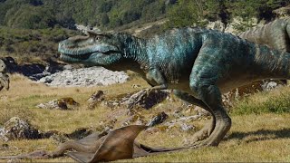 Gorgosaurus hunting a low flying Pterosaur  Walking with Dinosaurs 3D [upl. by Eniawd206]