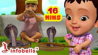 বাবুরাম সাপুড়ে  Baburam Sapure  Bengali Rhymes amp Baby Songs  Infobells [upl. by Lewert]