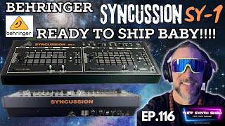 BREAKING BEHRINGER SYNCUSSION SY1 CLONE READY TO SHIP OUT  THAT SYNTH SHOW EP116 [upl. by Delmor]