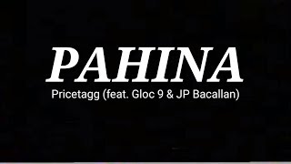 Pahina Lyrics  Pricetagg feat Gloc 9 amp JP Bacallan [upl. by Seniag]