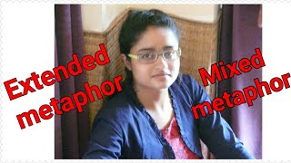 Extended metaphor amp mixed metaphor explained in Hindi [upl. by Keslie]