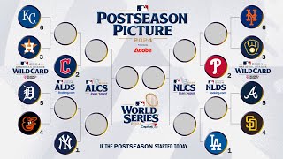 Playoffs MLB brackets clasificados Mets Bravos Arizona y si la postemporada comenzara hoy [upl. by Celinda805]