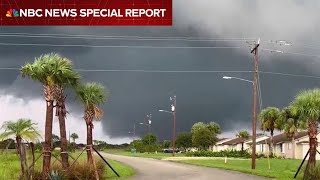 Special report Multiple tornadoes seen in Florida ahead of Miltons landfall [upl. by Daphna]