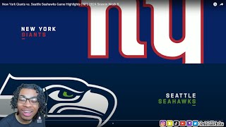 49ERS FAN REACTS TO New York Giants vs Seattle Seahawks Game Highlights  NFL 2024 Season Week 5 [upl. by Yasdnil]