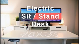 Flexispot Standing Desk  Assembly Cable Management amp Review  EN1 250 [upl. by Eidassac]