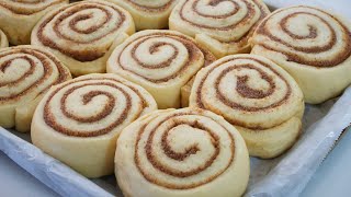 Easy Cinnamon Rolls With Fluffy Lemon Condensed Milk Frosting [upl. by Yasdnil]