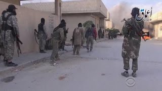 ISIS continues takeover of Syrian border town [upl. by Eidnalem]