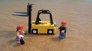 LEGO Tutorial  How to build a Tow Motor  Forklift [upl. by Jules904]