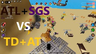 ATLSGS vs TDAT  Roblox The Survival Game [upl. by Erbua]