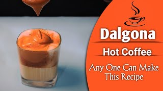 ডালগোনা হট কফি। Internet Viral Dalgona Hot Coffee Recipe। Frothy Coffee। Bangla Dalgona Coffee [upl. by Rosena]