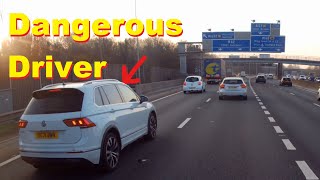 M60 to M62 Motorway impatience causes accidents [upl. by Theta]