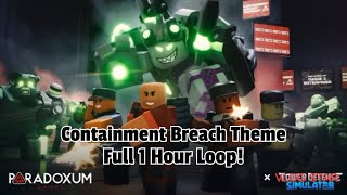 Tower Defense SimulatorContainment Breach OST 1 Hour Loop [upl. by Argela913]