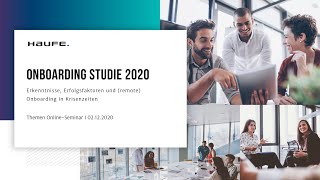 Das OnlineSeminar zur Onboarding Studie und dem Thema quotRemote Onboardingquot [upl. by Josselyn971]