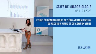 Étude épidémiologique de séroneutralisation du vaccinia virus et du cowpox virus [upl. by Enid70]