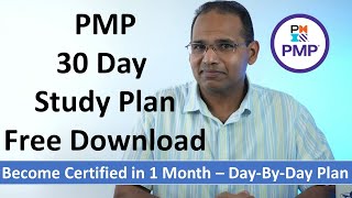 PMP 30 Day Study Plan  Free Download [upl. by Fadil381]