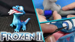 Frozen 2 Sculpting Bruni the Salamander in Polymer Clay  Polymer Clay Sculpture [upl. by Aciretnahs]