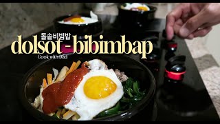 Dolsotbibimbap  돌솥비빔밥  Cooking with Dad [upl. by Rolyab9]