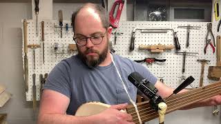 Gourd Banjo Build Part 12 [upl. by Ainerbas]