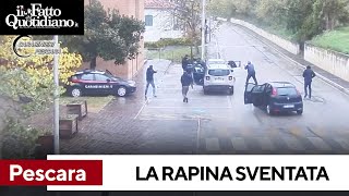 Pescara il video delloperazione dei carabinieri così scongiurano la rapina [upl. by Sekyere]