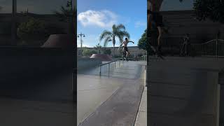 BS Boardslide at ENCINITAS Skate Park in California 🇺🇸 skateboarding kickflip shorts [upl. by Neehs]