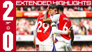 Havertz and Saka score in win  EXTENDED HIGHLIGHTS  Arsenal v Wolves 20  Premier League [upl. by Bert]