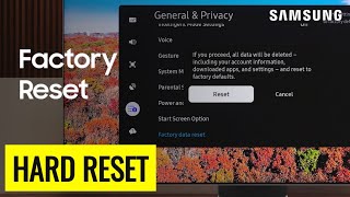 Samsung TV Hard Reset Default  Fix Key Lock On Samsung TV [upl. by Lesirg653]