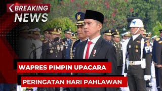 BREAKING NEWS  Wapres Gibran Pimpin Upacara Peringatan Hari Pahlawan di TMP Kalibata [upl. by Aisatal937]