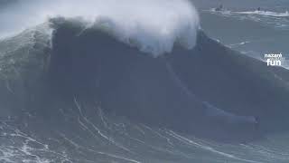 Nazaré  Praia do Norte 25 02 2022 [upl. by Rehpotsirhcnhoj797]