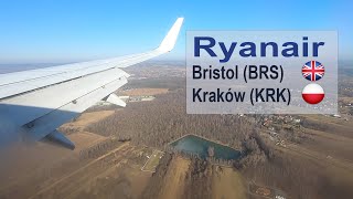 Flight from Bristol 🇬🇧 to Kraków 🇵🇱 with Ryanair [upl. by Revolc]