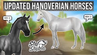 Updating the Hanoverian Horses GENERATION 3  Star Stable Online [upl. by Atinet998]