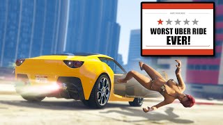 I Became The Worst Uber Driver in GTA 5 Online [upl. by Donavon]