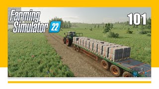 Mountain of WOOL and PRODUCE  10 Mil Farm No Mans Land EP101  Farming Simulator 22 [upl. by Emlin308]