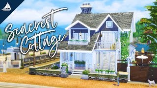 Seacrest Cottage  Brindleton Baes  The Sims 4 Speed Build CC Free [upl. by Nnail]