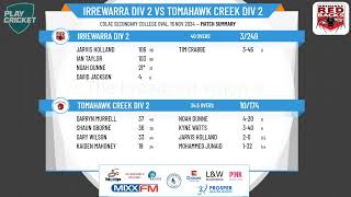 Irrewarra Div 2 v Tomahawk Creek Div 2 [upl. by Micaela]