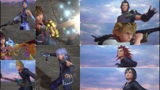 KingdomHearts3 Sora vs XIII Combos with Allies [upl. by Nomis]