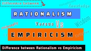 Rationalism vs Empiricism philosophy [upl. by Fadil382]