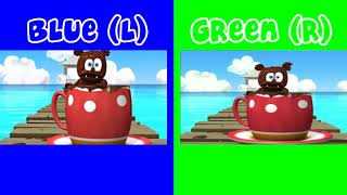 Blue Da Ba Dee  Blue and Green Comparison  Gummibär [upl. by Ettelliw]