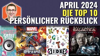 Die TOP 10 BRETTSPIELE im April 2024  Mein persönlicher Rückblick [upl. by Arac420]