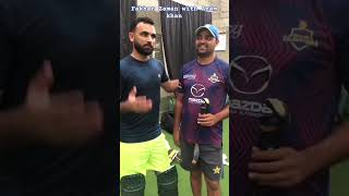 Fakhar zaman batting practice with Azam khan cricket shortfeed athargsports [upl. by Colette]