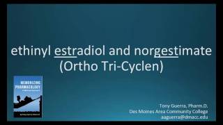 How to pronounce ethinyl estradiol  norgestimate Ortho Tri Cyclen Memorizing Pharmacology [upl. by Narmi]