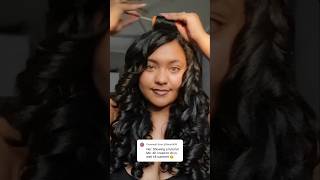 USING ROLLERSET FOR BEAUTIFUL CURLS curls rollerset haircare hair hairstyle curlyhair hack [upl. by Fein248]