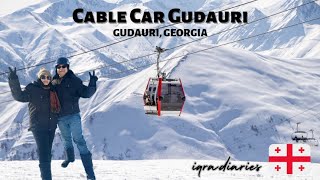 Cable Car Gudauri  Gudauri Ski Resort  Longest Cable Car Georgia  Budget Friendly  iqradiaries [upl. by Furmark865]