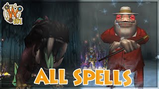 Every Wallaru Spell Animation In Wizard101 1440p 60fps [upl. by Zeb332]