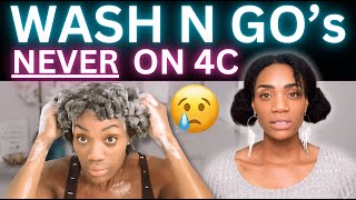 Are Wash N Go Hairstyles REALLY For 4C Natural Hair 2024 [upl. by Hochman]