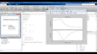 Bode plot of a transfer function in MATLAB matlab [upl. by Lanita]