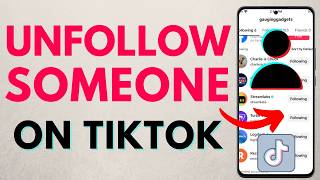 How to Unfollow Someone on TikTok  iPhone amp Android [upl. by Yelrahs]